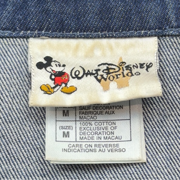 Disney Mickey Mouse 100 Years of Magic Denim Jacket Men’s M Blue Vintage - Picture 3 of 11